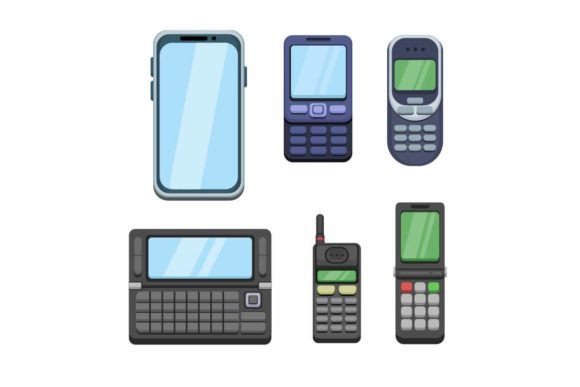 Download Mobile Phone Evolution Collection Set - Evolution Collection