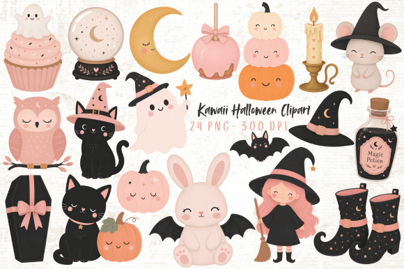 Download Kawaii Halloween Clipart PNG - Halloween clipart png Collection