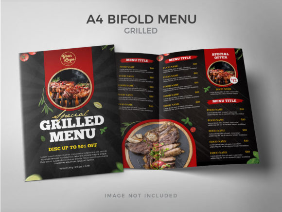 Download A4 Bifold Special Grilled Food Menu - Special Collection