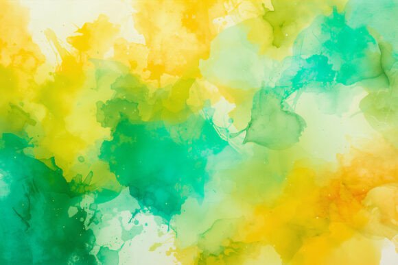 Download Yellow Green Watercolor Background Wallp - Premium Resources
