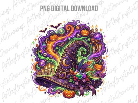 Download Magical Witch Hat Halloween Clipart PNG - Halloween clipart png Collection